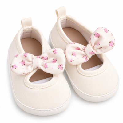 🎀 Zapatos Mary Jane Old Navy para Bebé – Moño Floral