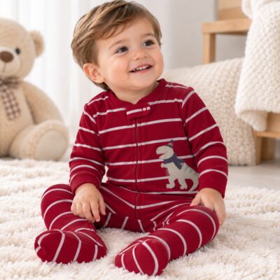 Mono Térmico Carter’s Rojo con Dinosaurio para Bebé