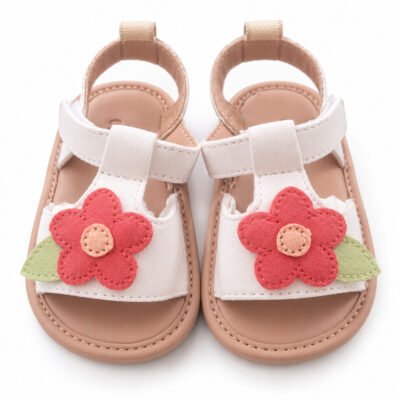 🌸 Sandalias para Bebé con Flor 9/12 Meses