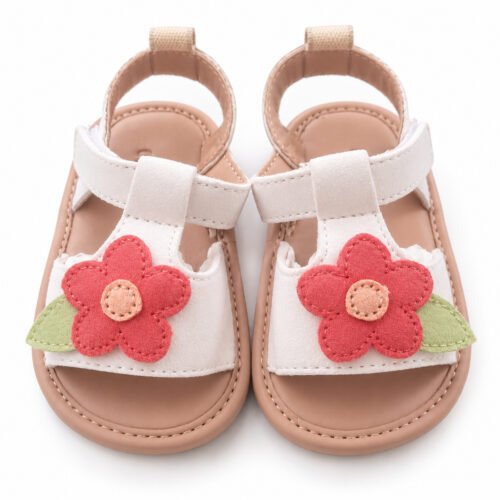🌸 Sandalias para Bebé con Flor 9/12 Meses