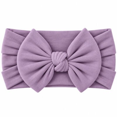 Cintillo de Nylon con Lazo para Bebé – Lila